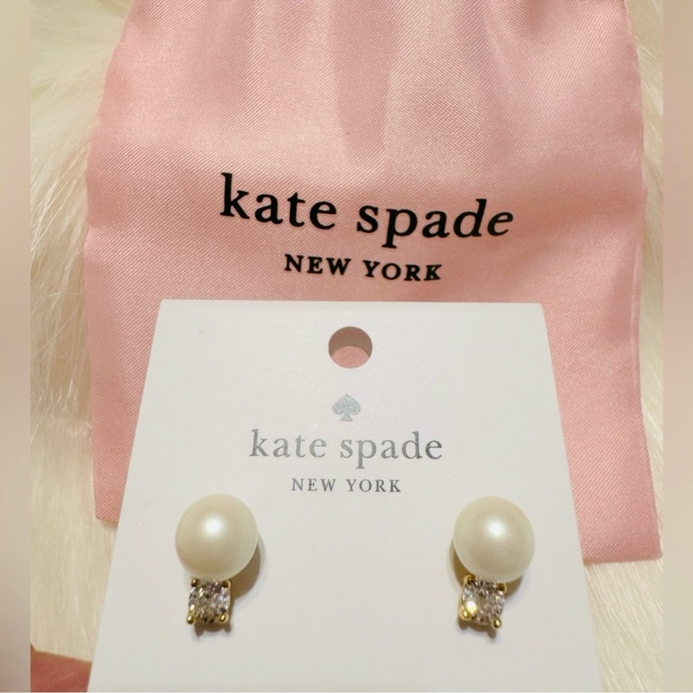 Sale ❤️ Kate Spade ♠️ Pearl and Crystal Stud Earrings